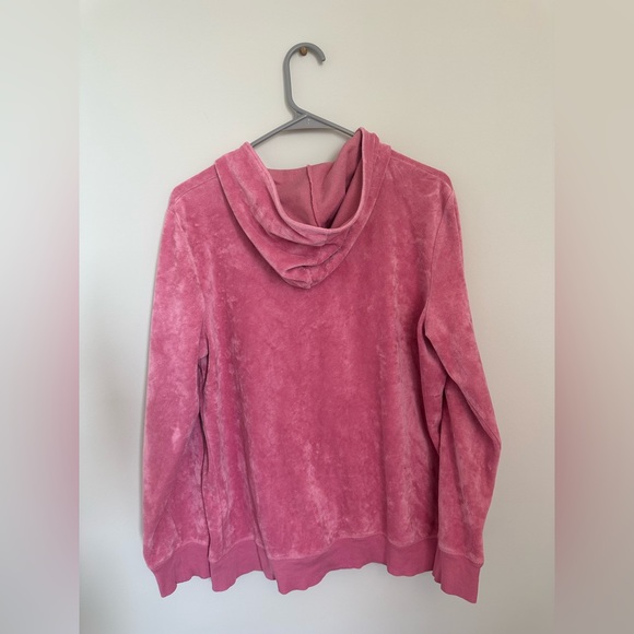 Acid Wash Maternity Zip Up Hoodie - Picture 2 of 2